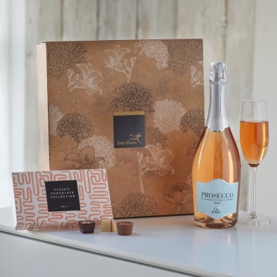 Sparkling Rose Prosecco and Chocolates Gift